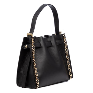 Barano borsa a spalla donna. Pelle autentica Dollaro.