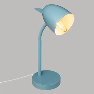 Lampe enfant "Oreilles" H31cm bleu