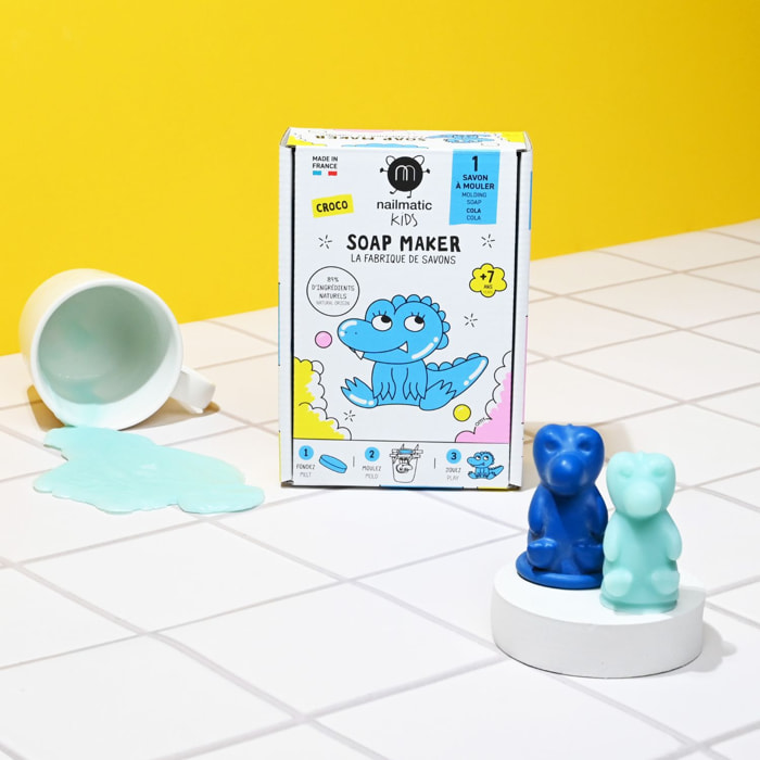 La Fabrique de Savon Croco - Coffret DIY Création Savon en Forme de Crocodile