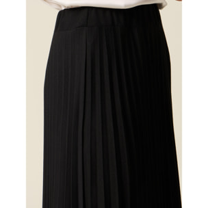 Oltre - Falda larga plisada - Negro
