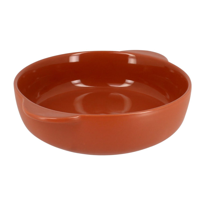 Plat à four rond en grès terracotta OCTAVE
