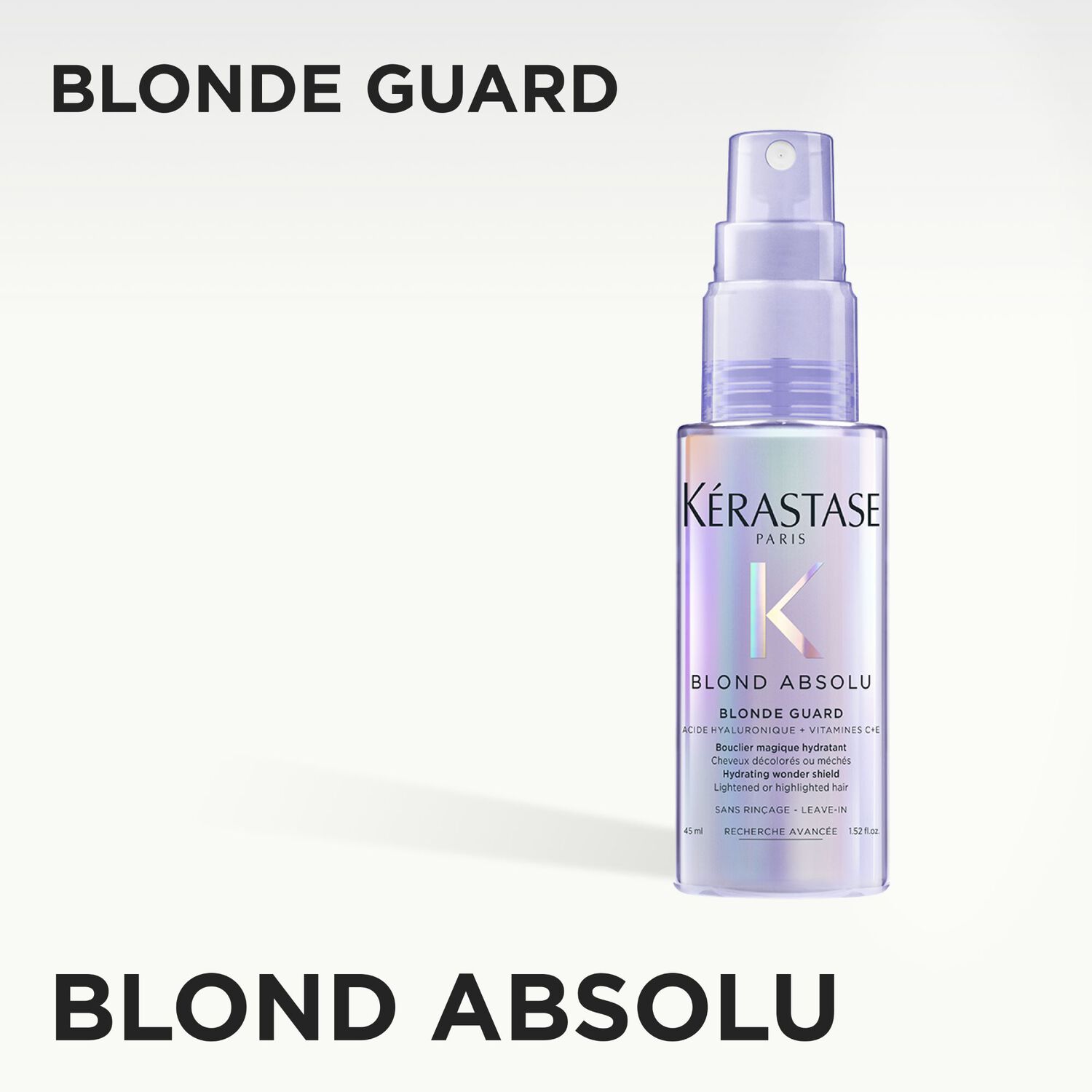 Blond Absolu - Spray Bouclier Magique Hydratant pour Cheveux Blonds, Décolorés ou Méchés