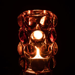 J-Line photophore Bollie - verre - rouge