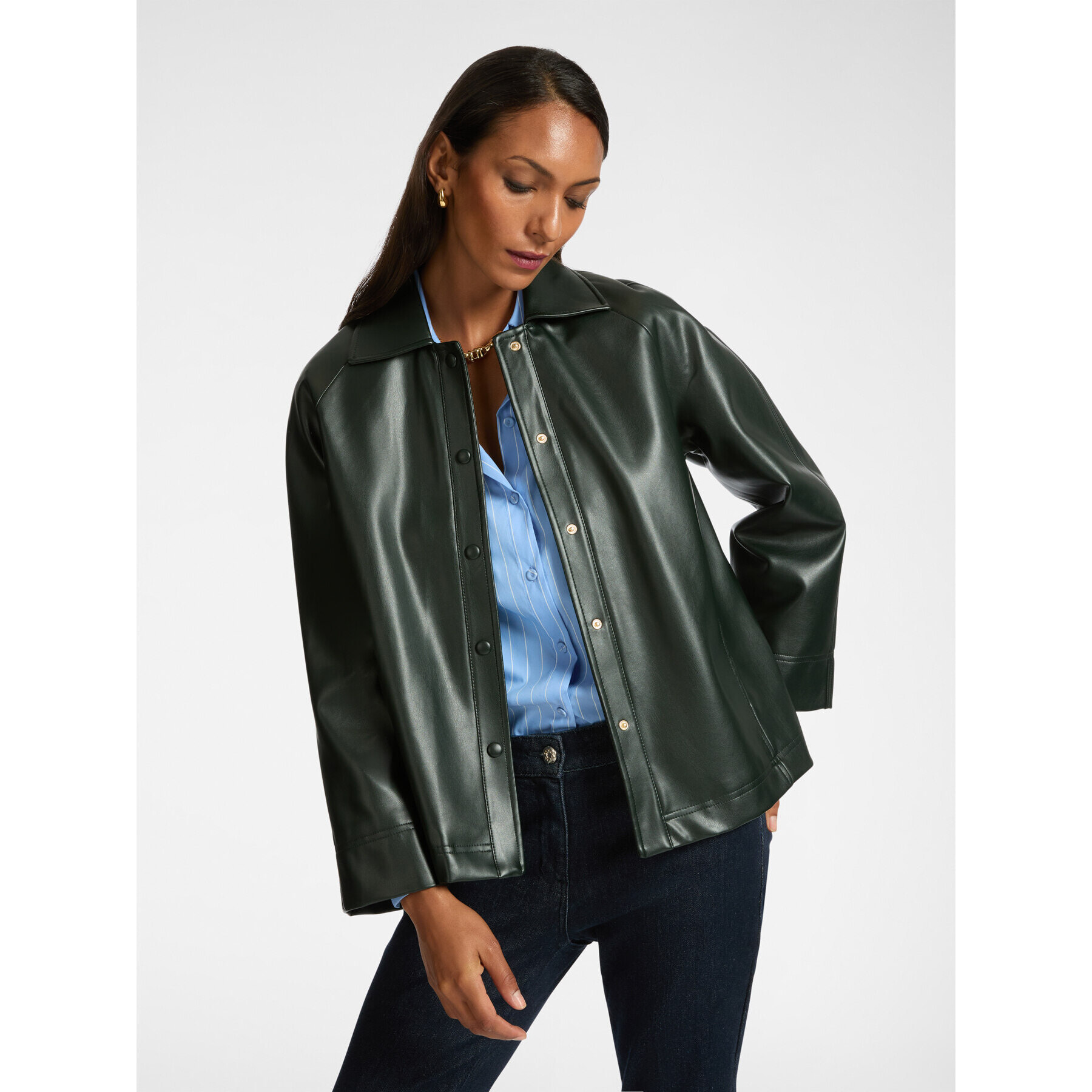 Elena Mirò - Chaqueta de tejido revestido - Verde militare