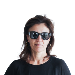 Gafas de sol OCEAN SIMGAPUR - Negro brillante / Ahumada