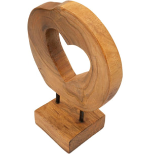 SCULTURA HASI IN TEAK RIC. CM 20X10X28 (PEZZI UNICI - NON RIP. IN SERIE)