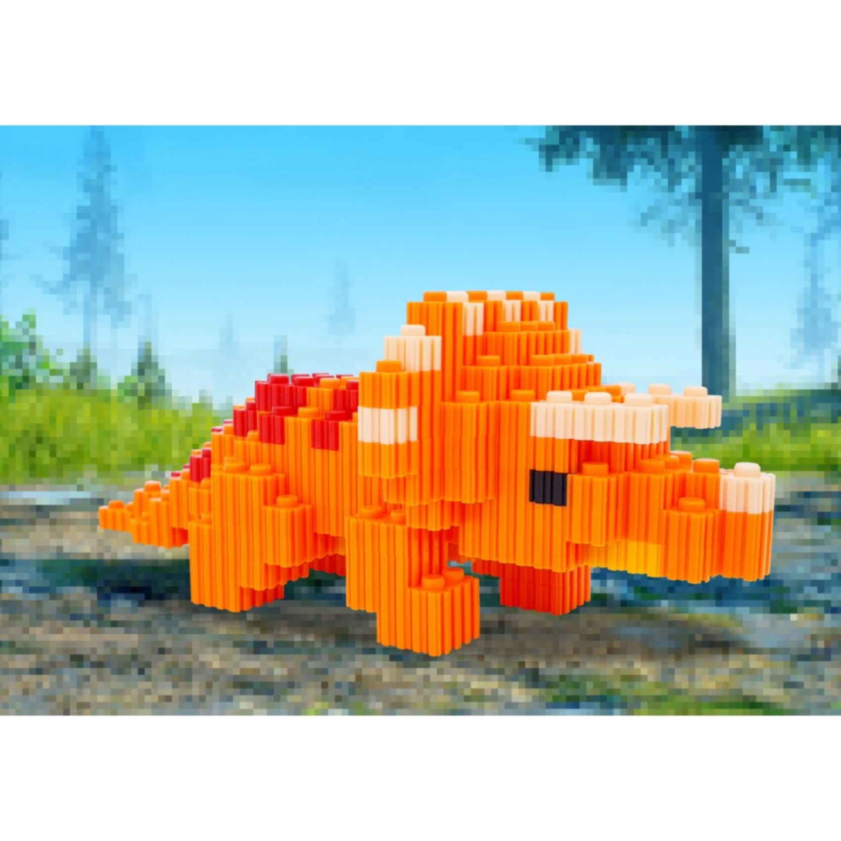 PIX BRIX PIXEL ART TRICERATOPS 454 PIEZAS