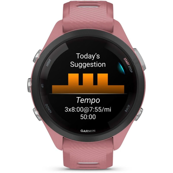 Montre connectée GARMIN Forerunner 265S Music Rose / GRIS AMOLED GPS LIVE TRACK
