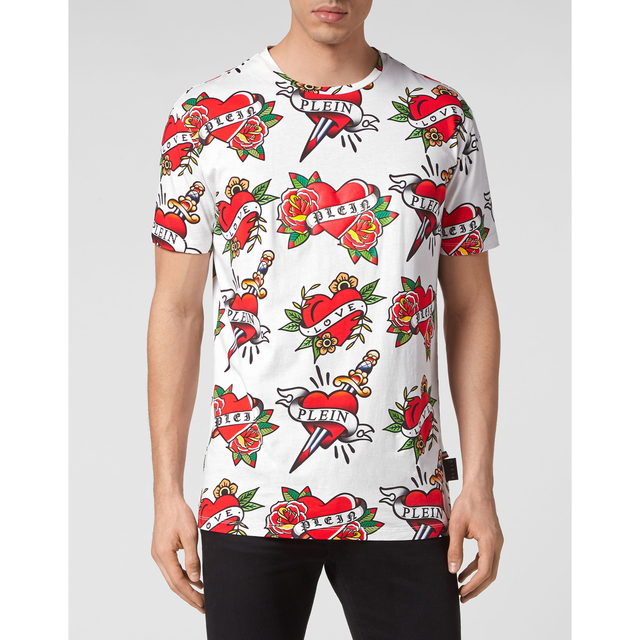 PHILIPP PLEIN Camiseta Cuello Redondo LOVE