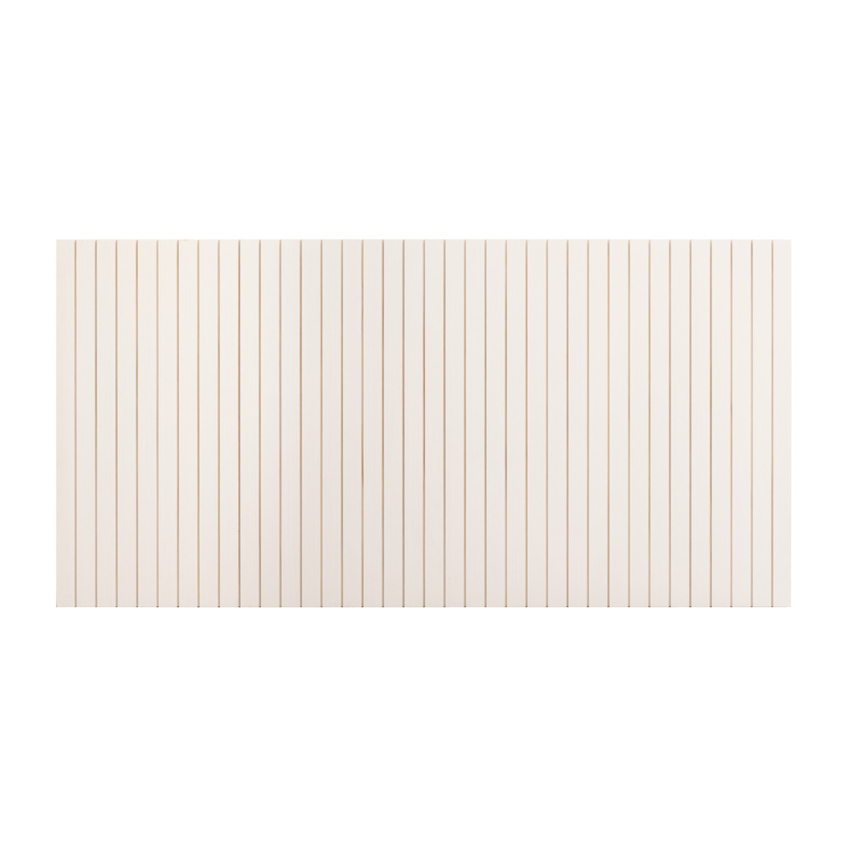 Cabecero ranurado de madera maciza tono blanco de varias medidas