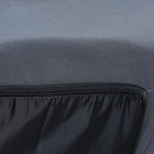 Fauteuil relax pivotant inclinaison réglable 5 niveaux tissu velours microfibre anthracite