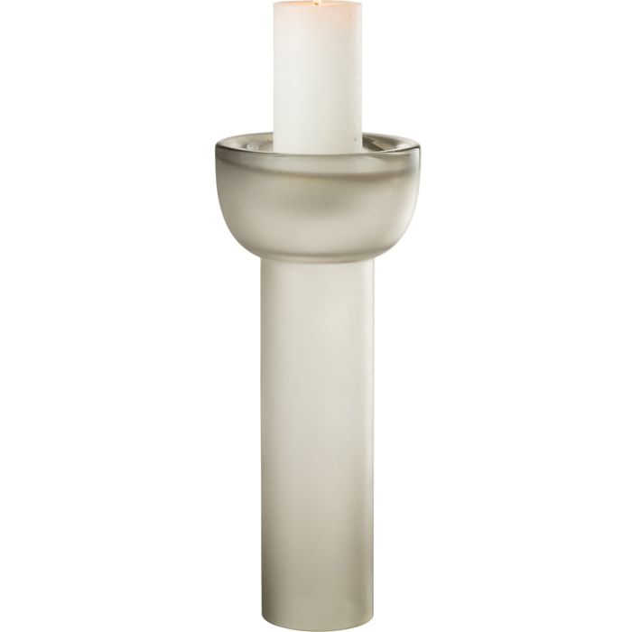 J-Line chandelier/vase Yara - verre - gris - large - 38 cm de hauteur