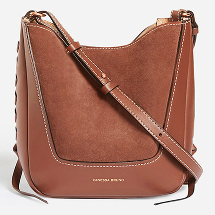 Bolso Lou - 100% cuero - marrón - L: 19 cm - l: 11 cm - H: 20 cm
