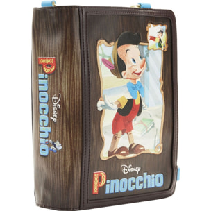 Disney Pinocchio Borsa a Tracolla Convertibile in Zaino Stile Libro 30cm Loungefly