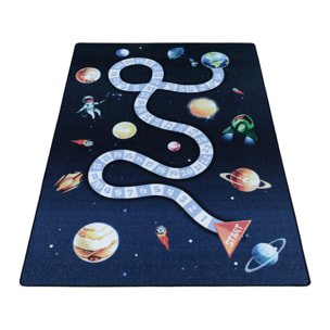 PLAY - Tapis enfant jeu de l'oie espace bleu - PLA2910BLE