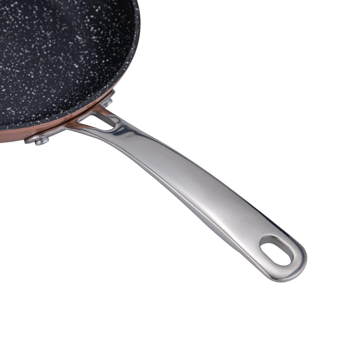 Set de 3 poêles cuivré  Greblon céramique - "Héritage"