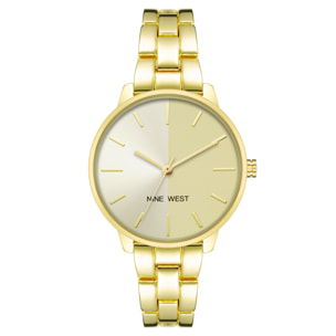 Reloj Nine West NW-2682CHGB Mujer Analogico Cuarzo con Correa de Metal