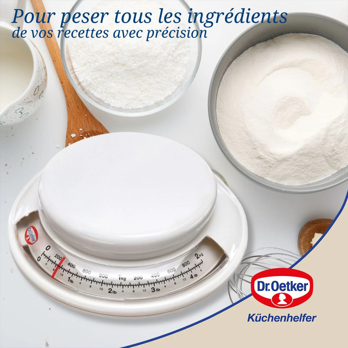 Balance de cuisine sans pile 2 kg Dr. Oetker Baker Edition