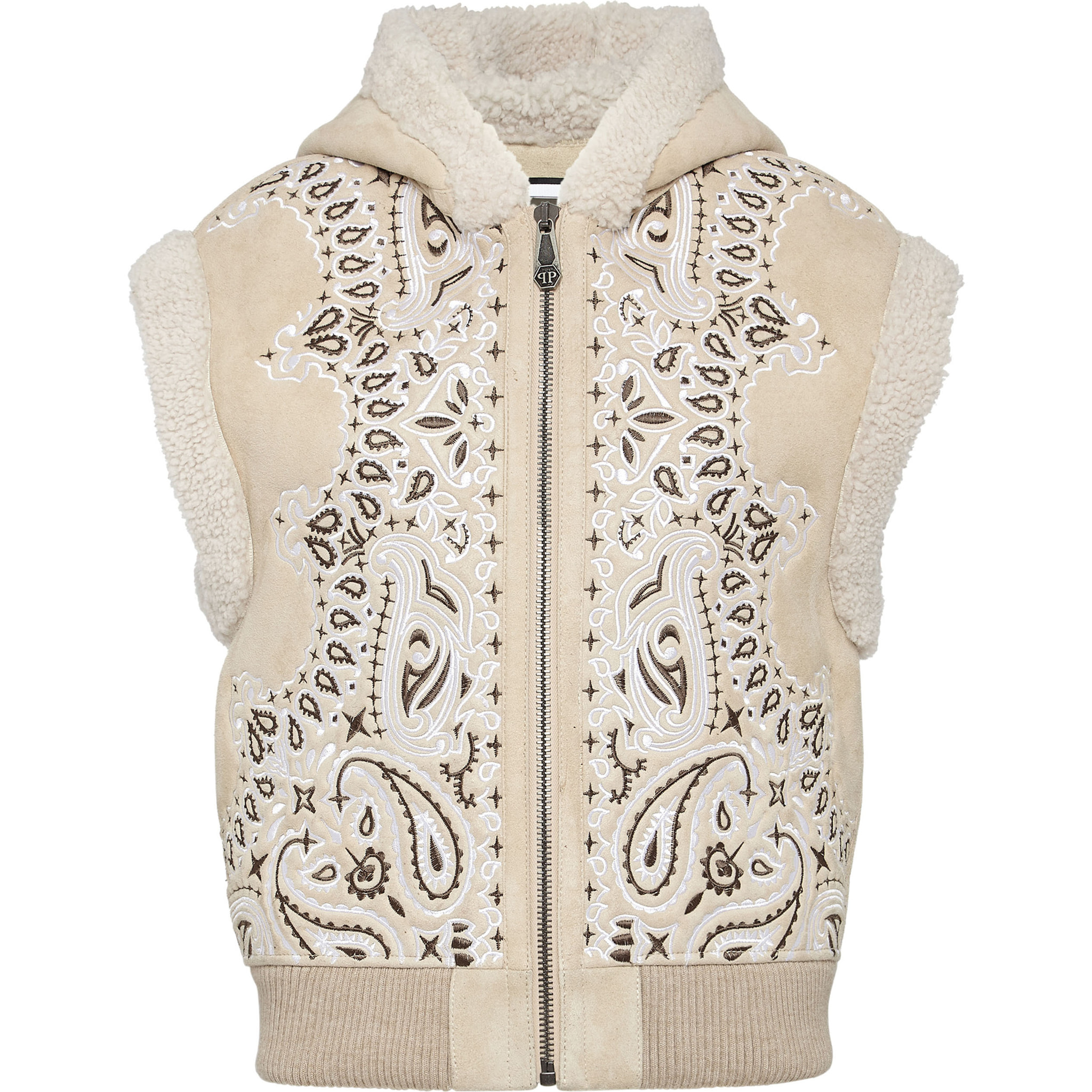 PHILIPP PLEIN Leather Vest PAISLEY
