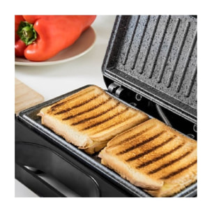 Cecotec Rock'n Toast Sandwich Squared, Grill avec revêtement anti-adhérent, Capa