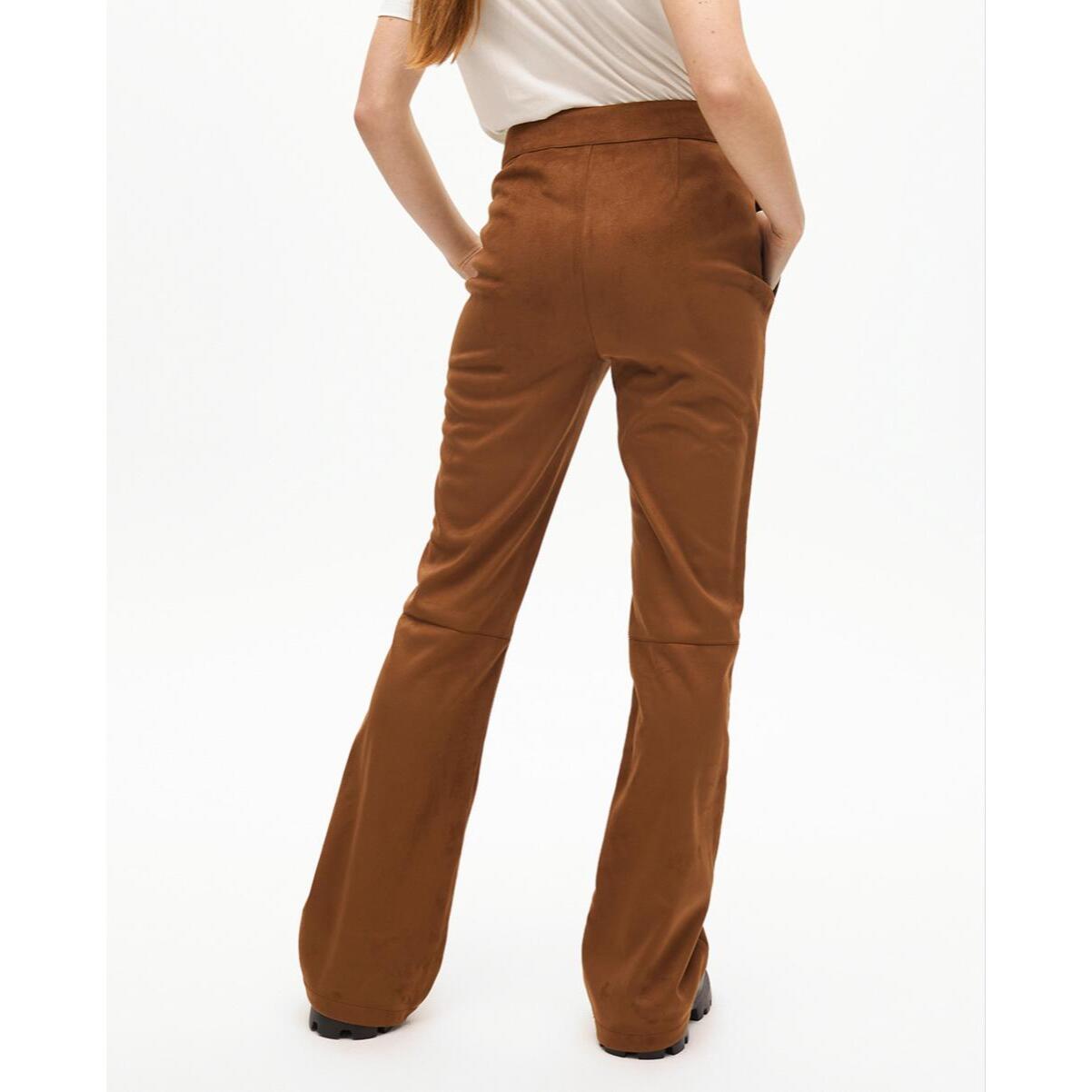 Pantaloni a Zampa in Antelina