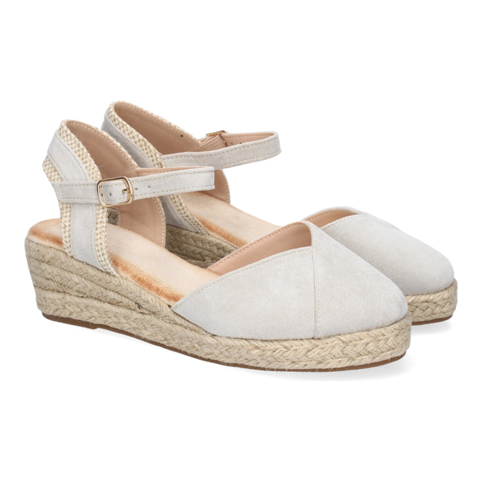 Sandalia de Cuña de Yute para Mujer, Comodas y Elegantes, Diseño Moderno con Tira Decorativa