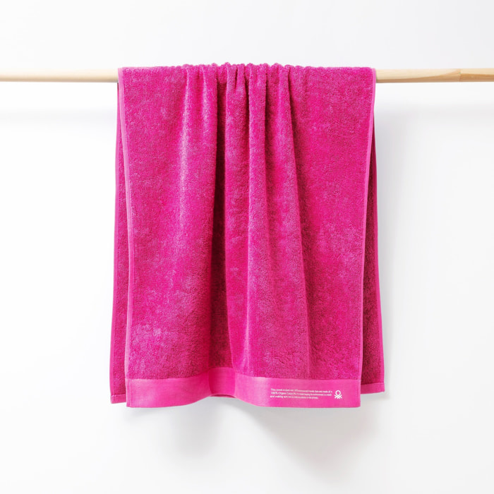 Juego de 2 toallas 50x90cm + 70x140 cm algodón orgánico 450gsm rosa