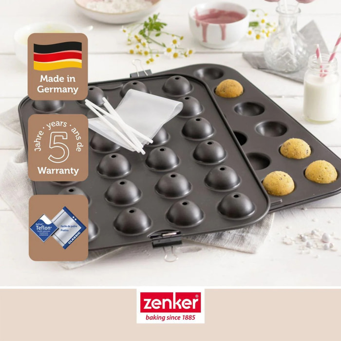 Set de 4 ustensiles de pâtisserie moule à gâteaux 2 bols et spatule Spécial créative Spécial créative Zenker  Spécial créative