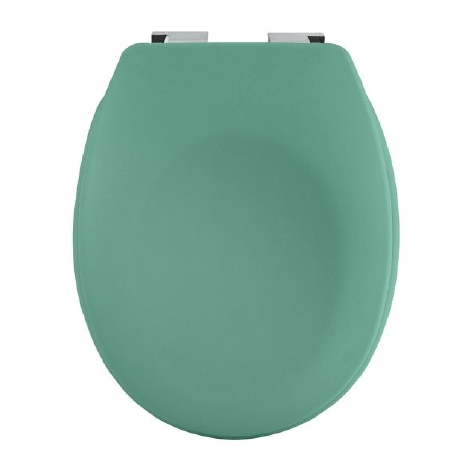 Abattant wc Thermo dur avec frein de chute NEELA Vert mat - Charnières ABS Chromé Spirella
