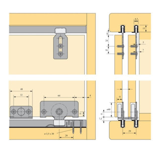 Kit 2 portes SlideLine 56 HETTICH - 45234
