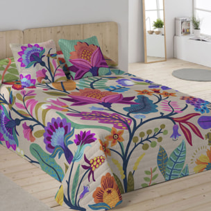 Icehome - Colcha Bouti Estampada - 100% Algodón - 70 gr/m² - Marena Beig