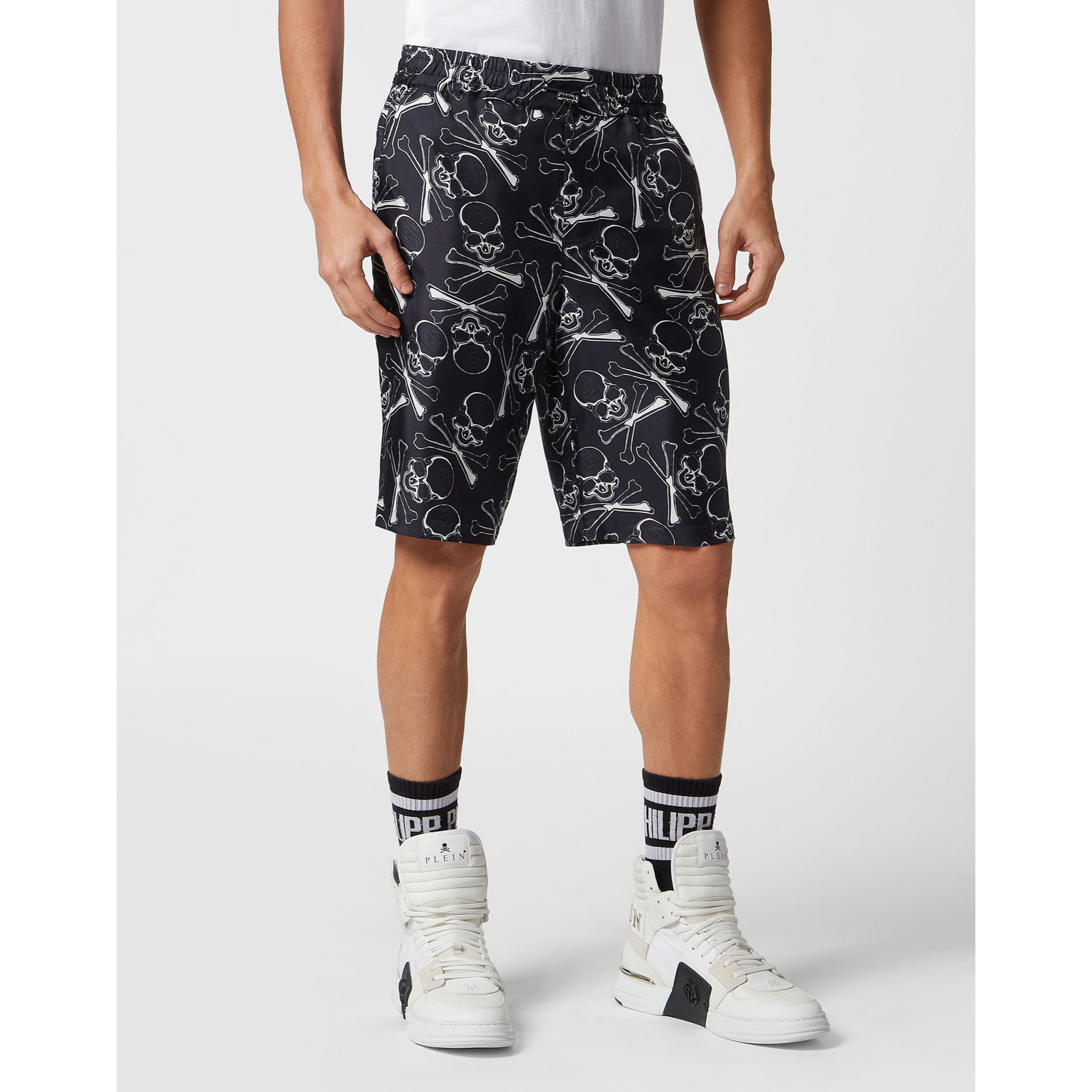 PHILIPP PLEIN Pantalones cortos SKULL BONES