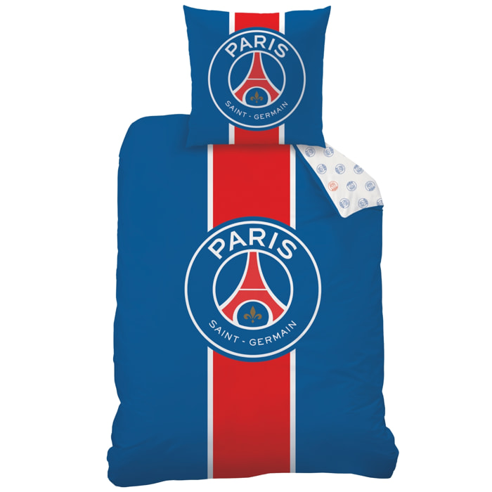 Parure de lit imprimée 100% coton, PSG CLASSIC