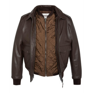 LCFLYW22 PILOT JACKET COW NAKED 184 Marrone