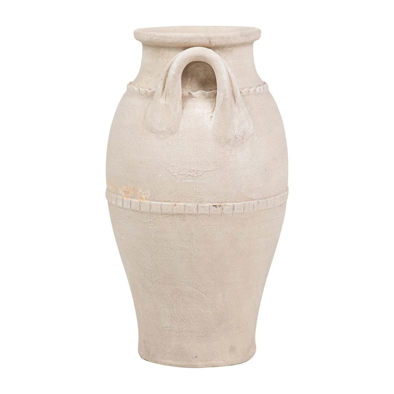 Florero Ceramica Beige 32x32x60 Cm