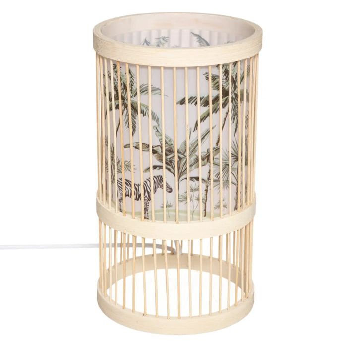 Lampe enfant "Safari" - bambou H28 cm