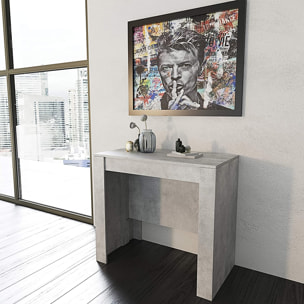 Tavolo Consolle Allungabile Oslo Fino A 3 Metri Tavolo 14 Posti Salvaspazio Design Moderno Elegante Consolle Casa Ufficio 78x51x90 cm Grigio Cemento