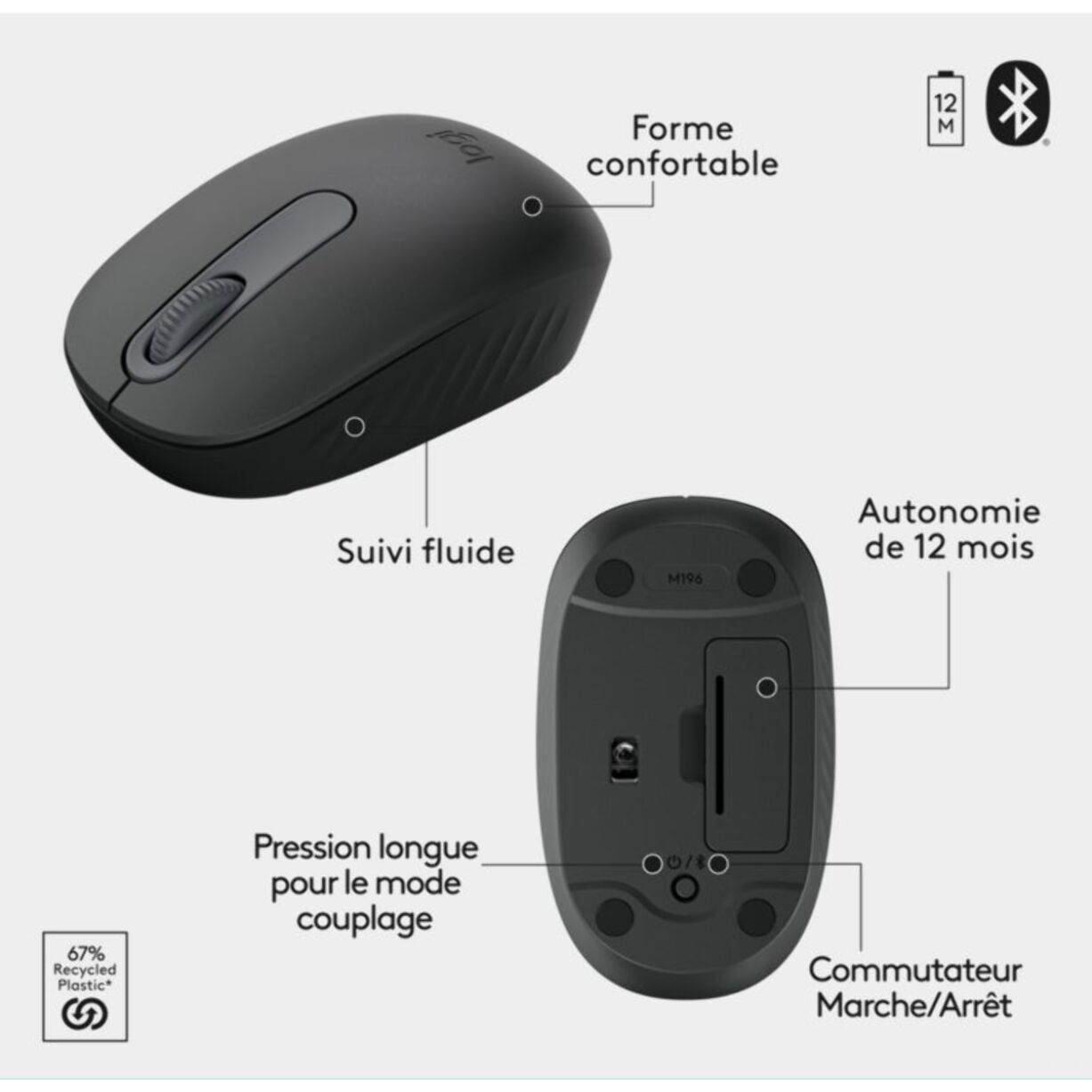 Clavier + Souris LOGITECH MK250