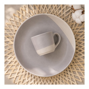 Lot de 6 tasses, TERRE DE SIENNE