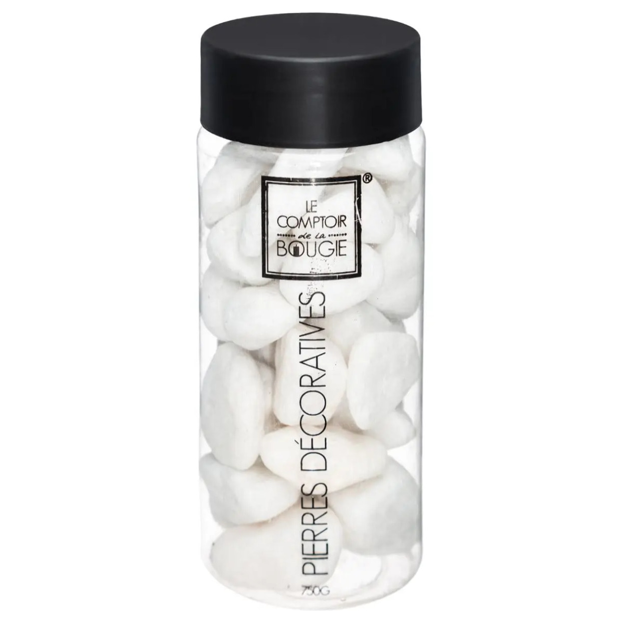 Pierres déco grand modèle blanc 750g