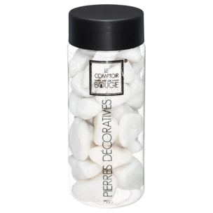 Pierres déco grand modèle blanc 750g