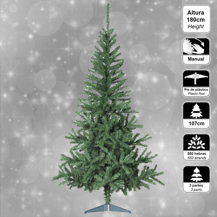 Elegante Arból de navidad verde 180 cm