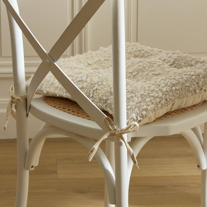 Galette Beryl carré 38x38cm beige