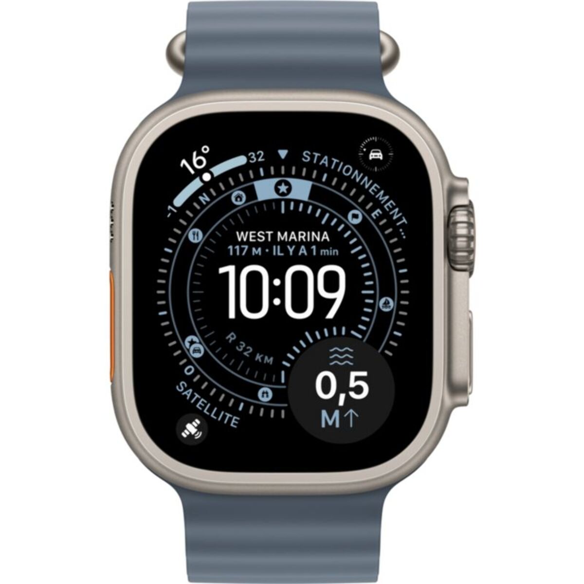 Montre connectée APPLE WATCH 49mm Tit Noir / Trail Ultra 3 M/L Cell