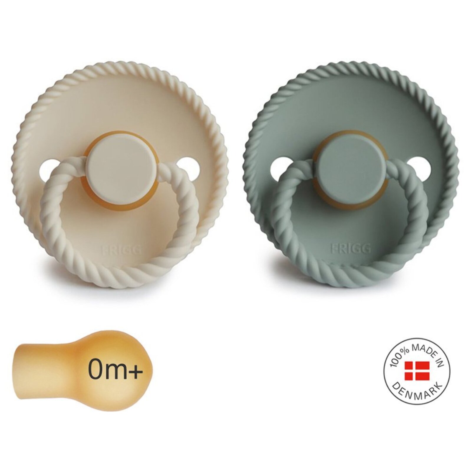 Frigg Pack 2 Chupetes Block Latex Rope