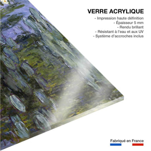 Tableau célèbre Les Nymphéas de Claude Monet Tableau plexiglas