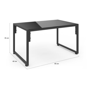 Salon de jardin Tropéa 4 places avec coussins gris