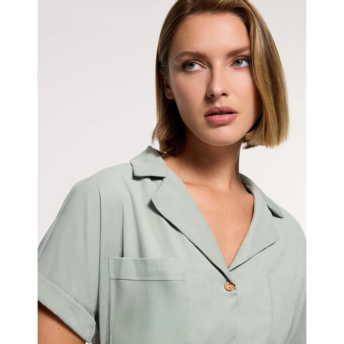 Vestido Corto Caqui Claro - Ilice