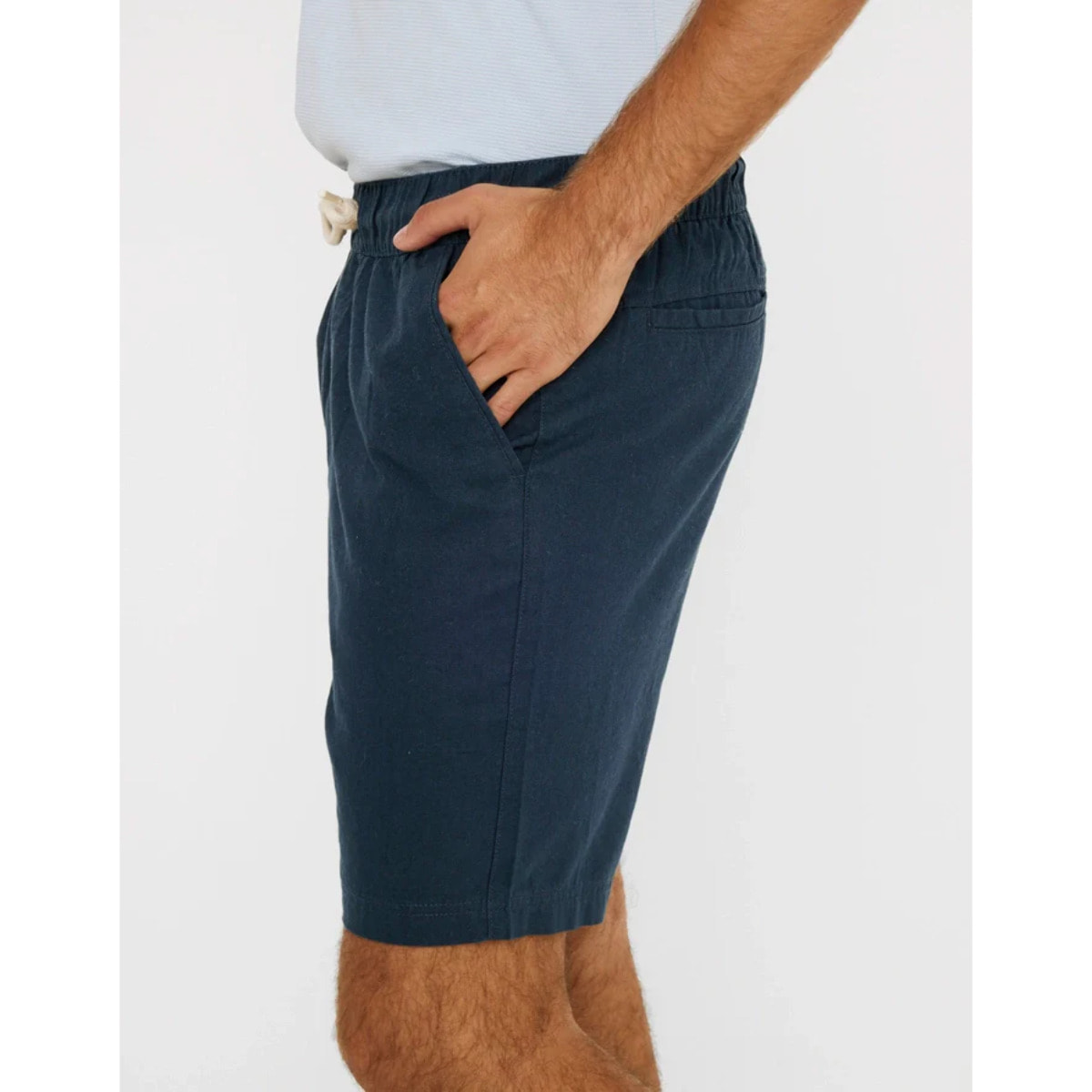 Bermuda Lino Azul Marino - Damu