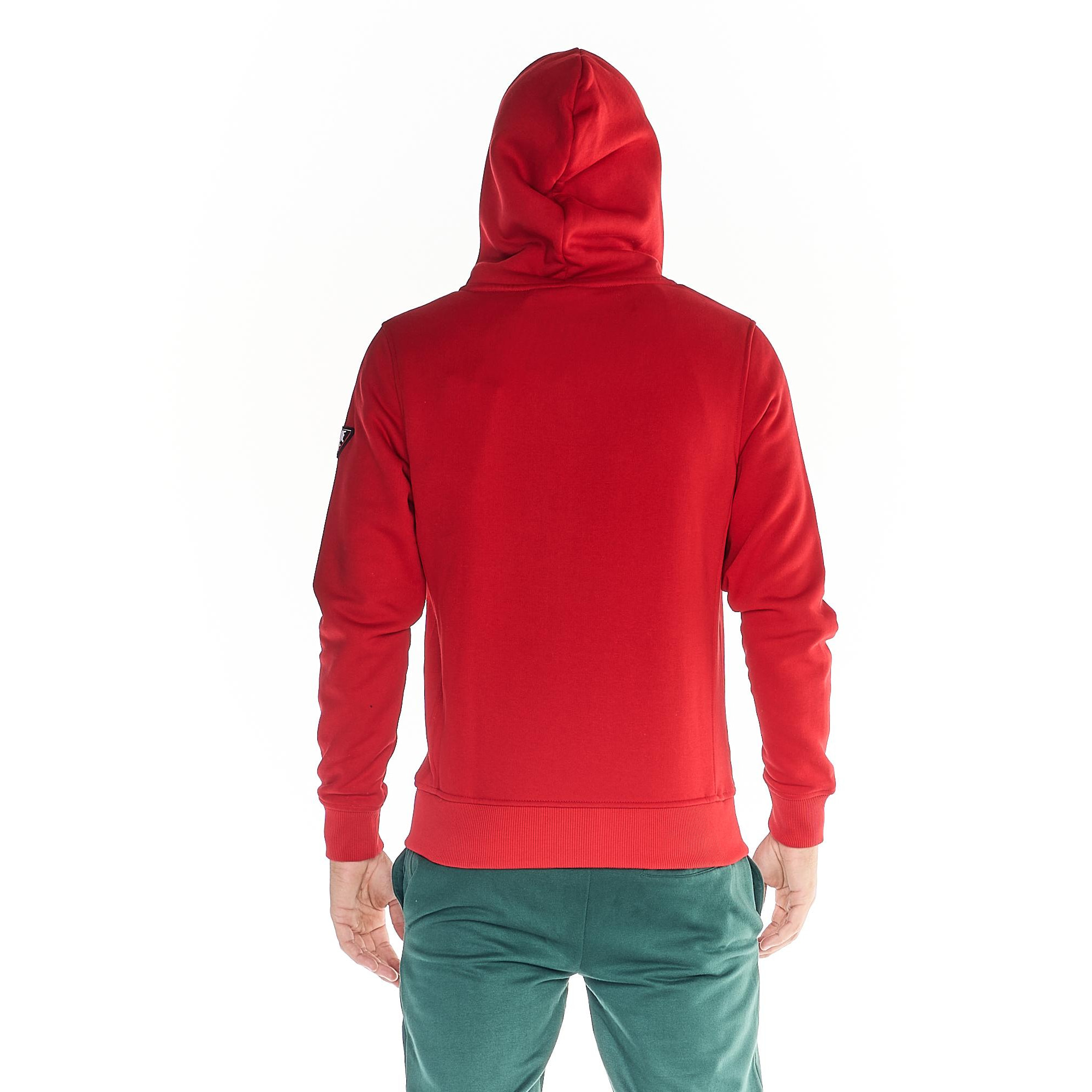 Felpa da uomo cappuccio full zip Heavy Basic